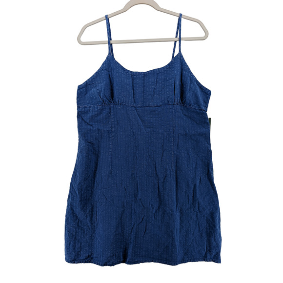 Bodycon Dress Mini Wild Fable Blue XL Sleeveless Woven Cutout Short Sundress Fun - Picture 10 of 10
